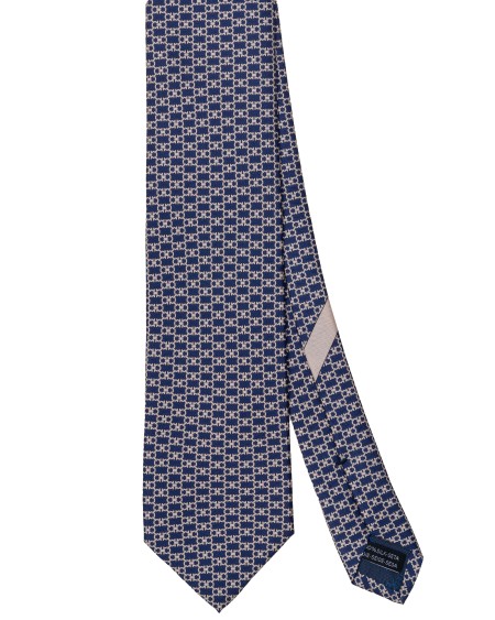 Shop SALVATORE FERRAGAMO  Cravatta: Salvatore Ferragamo cravatta in seta con stampa Nobile.
Composizione: 100% seta.
Made in Italy.. 350409 4NOBILE-001740191